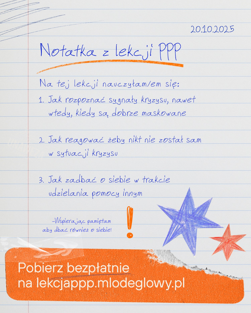 PPP - Lekcja Pierwsza Pomoc dla Zdrowia Psychicznego (2)